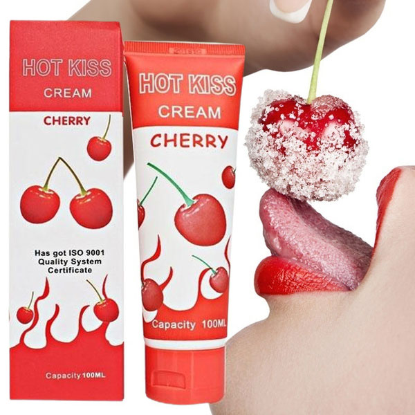 Gel bôi trơn mùi cherry Hot Kiss Cream 100ml - Ảnh 2