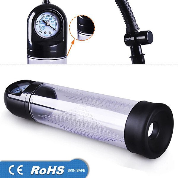 Máy tập dương vật Penis Pump Powerup có đồng hồ áp suất - Ảnh 4