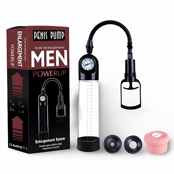 Máy tập dương vật Penis Pump Powerup có đồng hồ áp suất