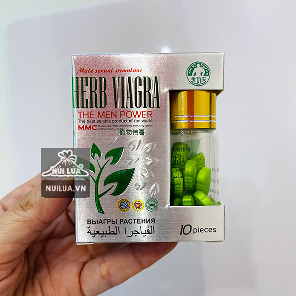 Thảo dược cường dương Herb Viagra hộp 10 viên