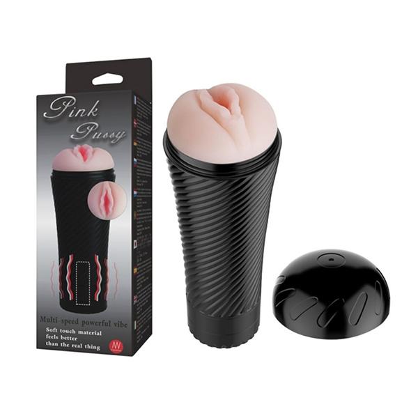 Âm đạo giả ngụy trang đèn pin Pink Pussy có rung
