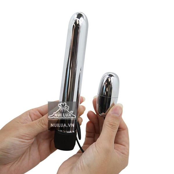 Que rung kết hợp trứng rung inox Baile Multiple Vibrator - Ảnh 3