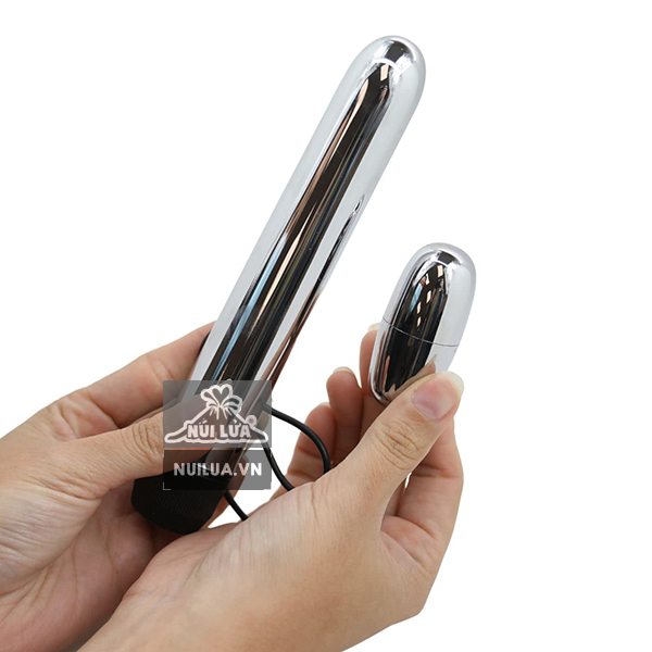 Que rung kết hợp trứng rung inox Baile Multiple Vibrator - Ảnh 2