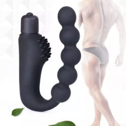 Máy rung massage hậu môn hạt me cong 10 tần số