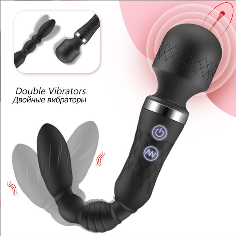 Chày rung massage Stick AV 2 đầu kích thích âm đạo và hậu môn - Ảnh 2