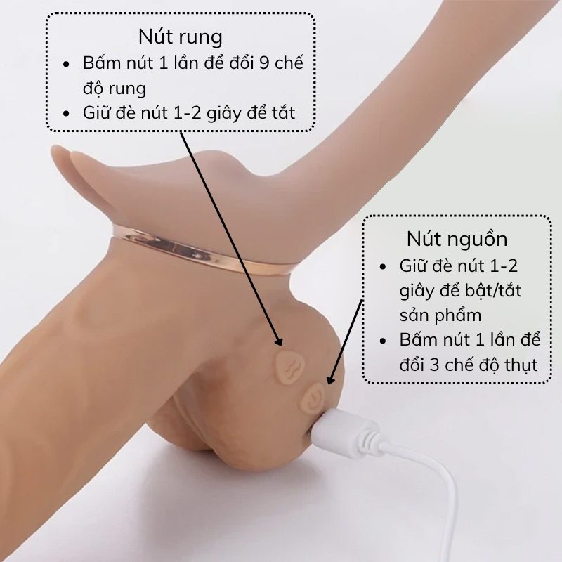 Dương vật giả cho les Yeain Double Enjoy Cannon rung thụt - Ảnh 4