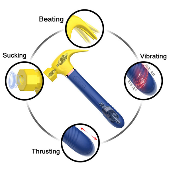 Dương vật giả nguỵ trang cây búa Hammer rung thụt hút - Ảnh 2