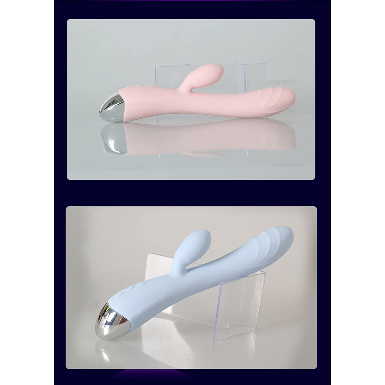 Dương vật có nhánh kích thích điểm G Fox Silver rung 10 chế độ - Ảnh 2