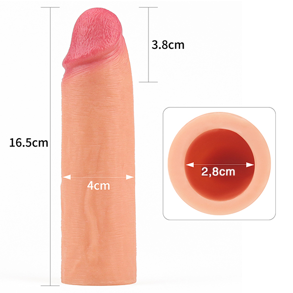 Bao cao su đôn dên giống thật Lovetoy Nature Extender - Ảnh 4